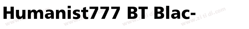 Humanist777 BT Blac字体转换